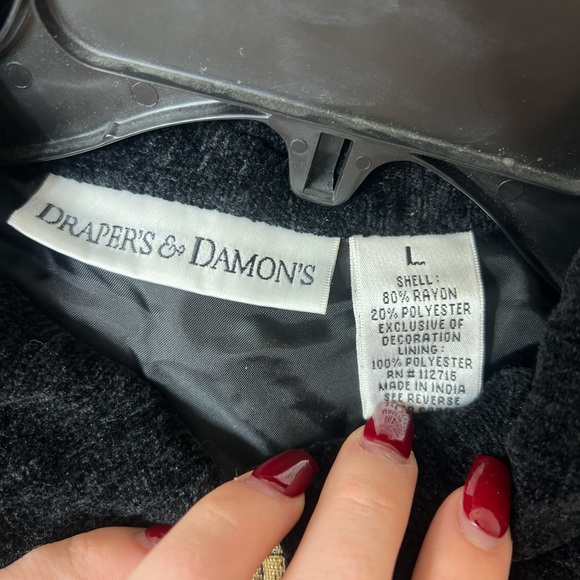 Draper’s & Damon’s multicolored vintage patchwork jacket retro paisley colorful - Picture 8 of 8